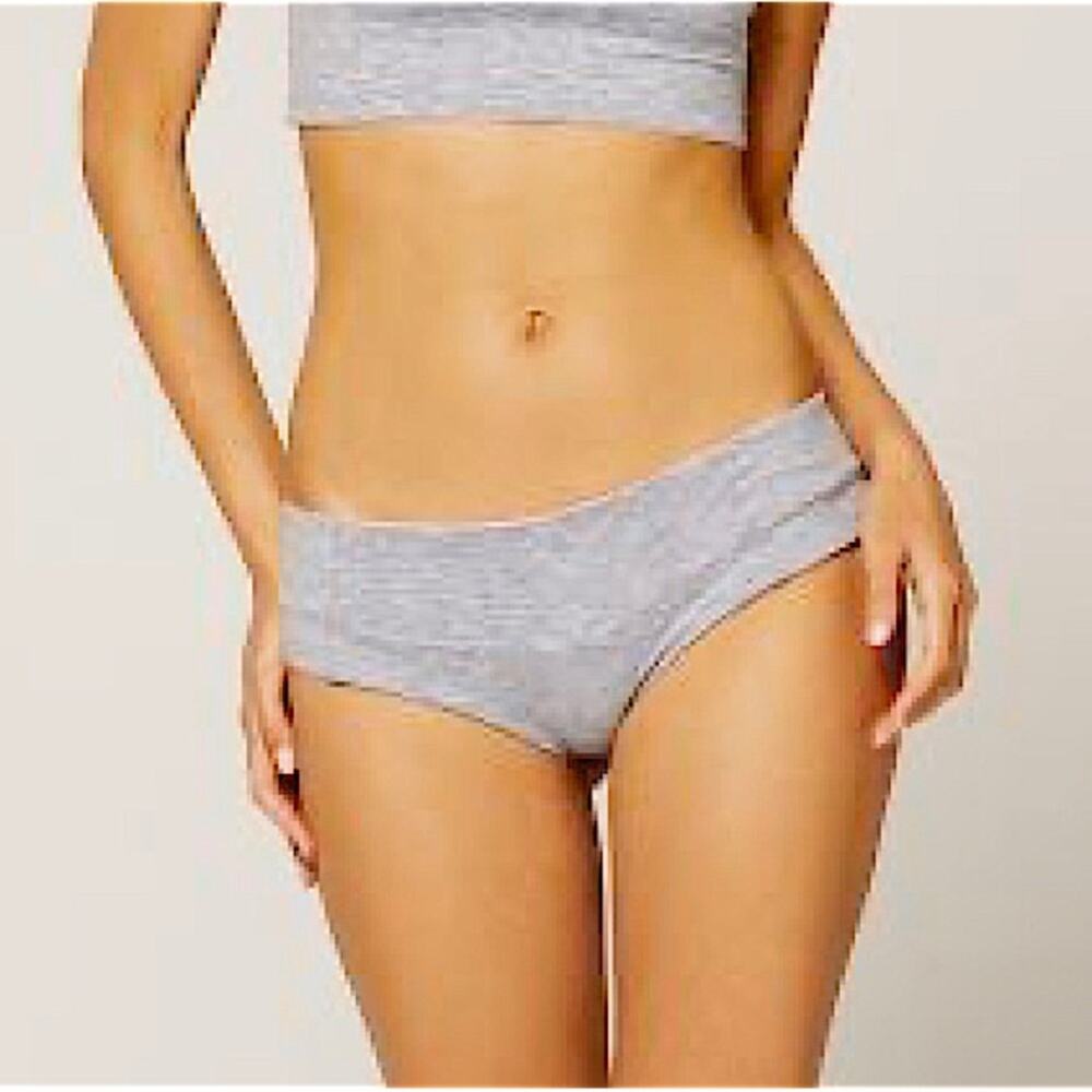 L*Space Boom Bikini Bottom in Reversible Heather Space Dye M